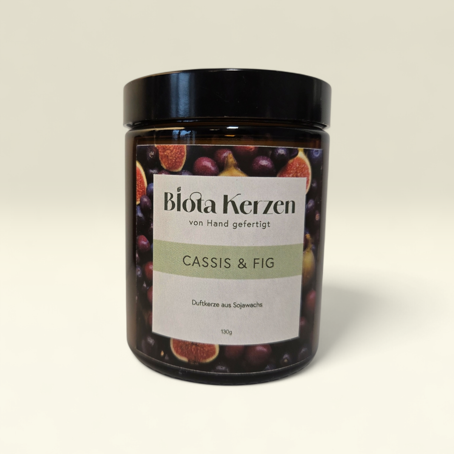 Duftkerze im Glas Cassis und Fig 