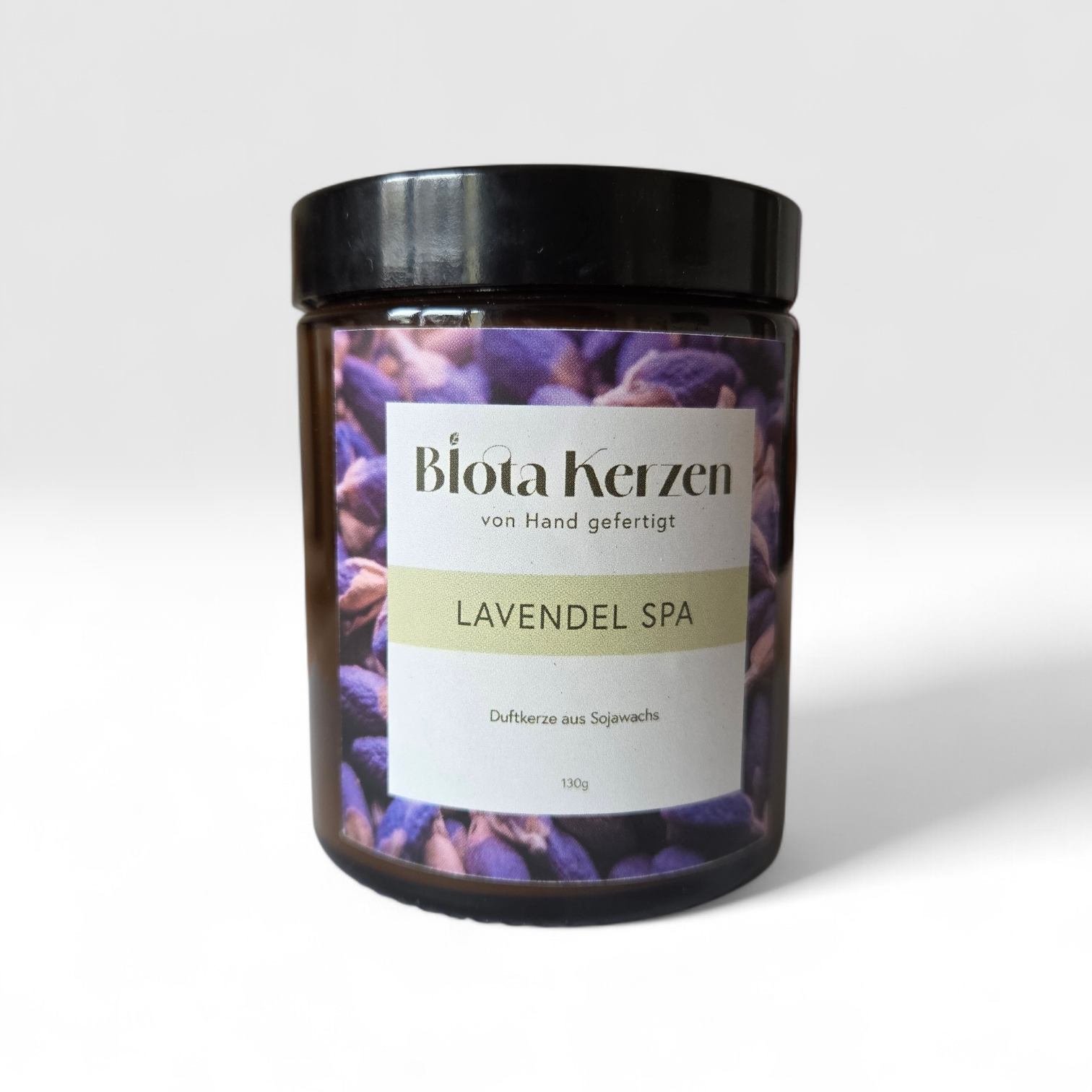 Duftkerze Lavendel mit ätherischem Öl