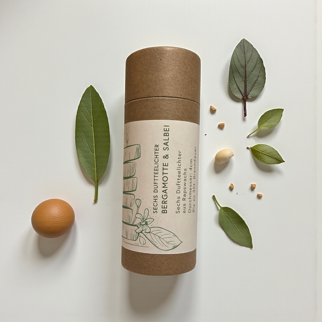 Duft-Teelichter Bergamotte & Sablei