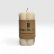 Kerze - Blume, 45x90mm Olivenwachskerze